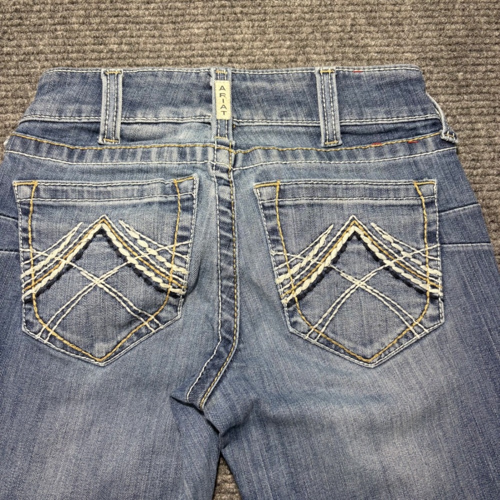 Ariat REAL Denim Womens 25S Mid Rise Bootcut Jeans Medium Wash Western Stretch - Picture 7 of 7